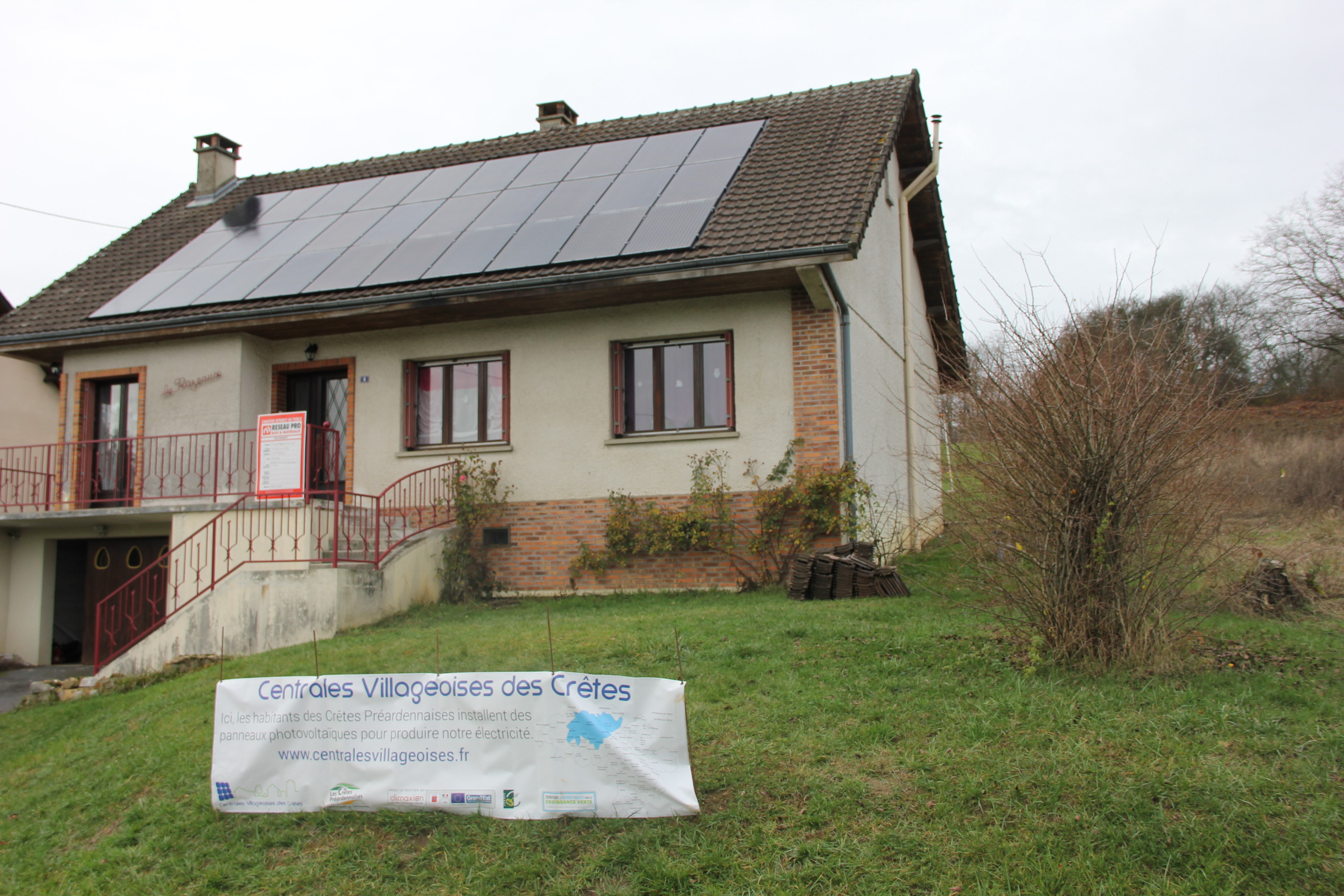 Première maison équipée de PV par les CVC1