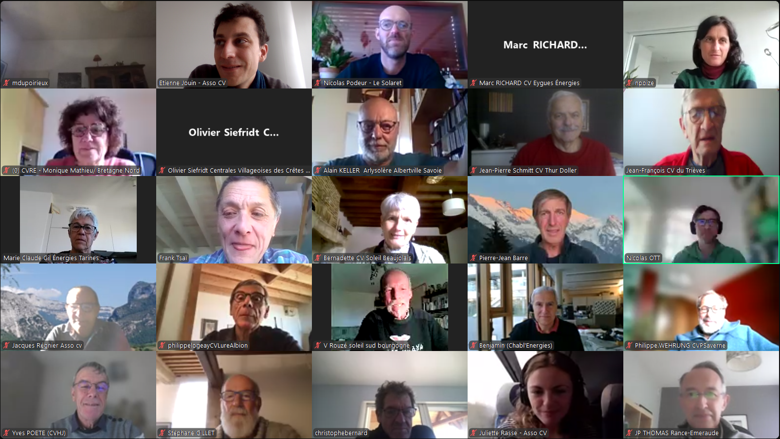 Participants au Rdv d'Automne