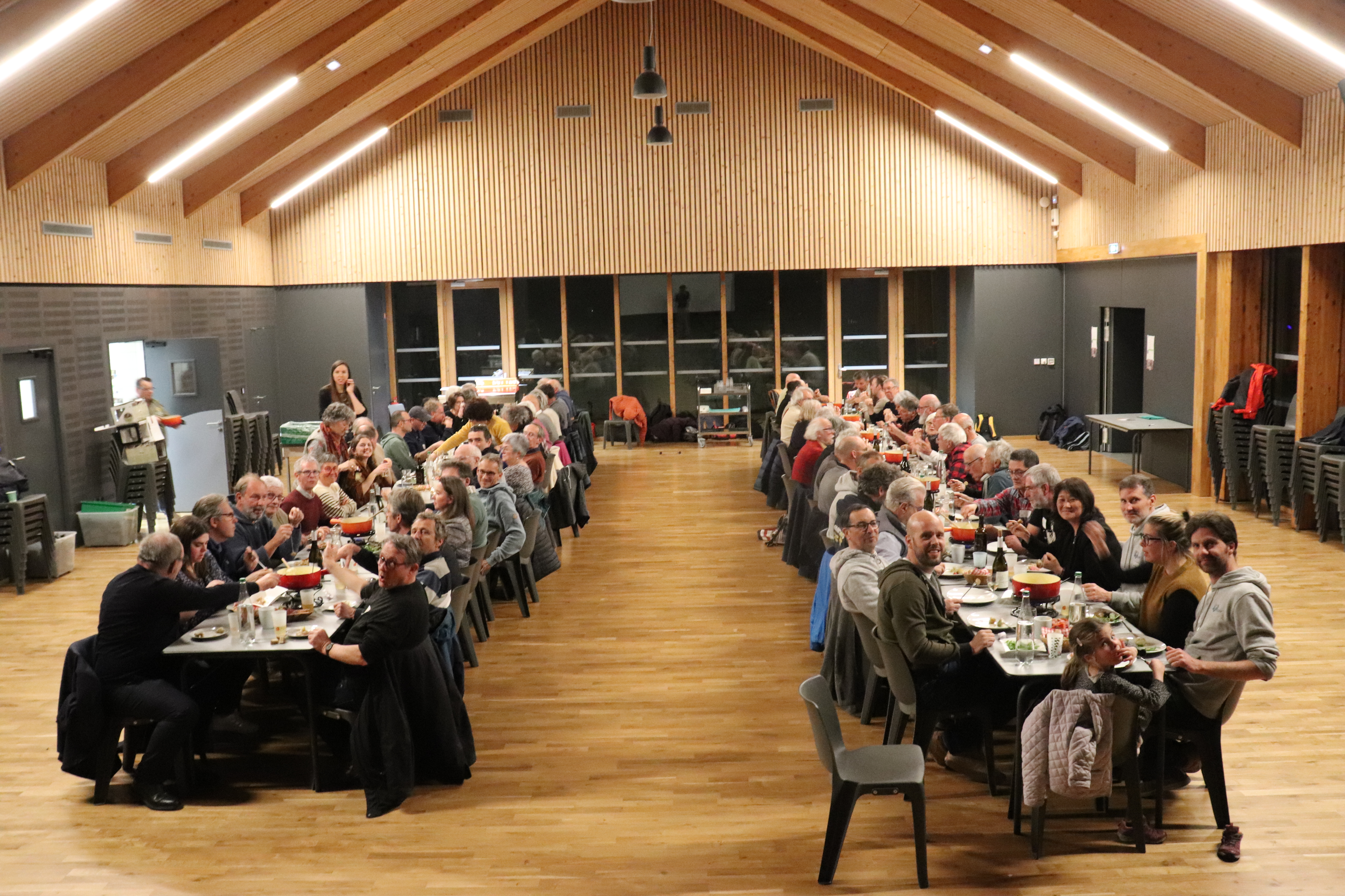 fondue géante partagée